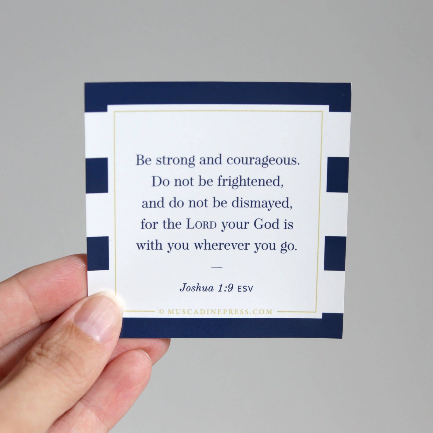 Scripture Mirror Cling, Be Strong and Courageous