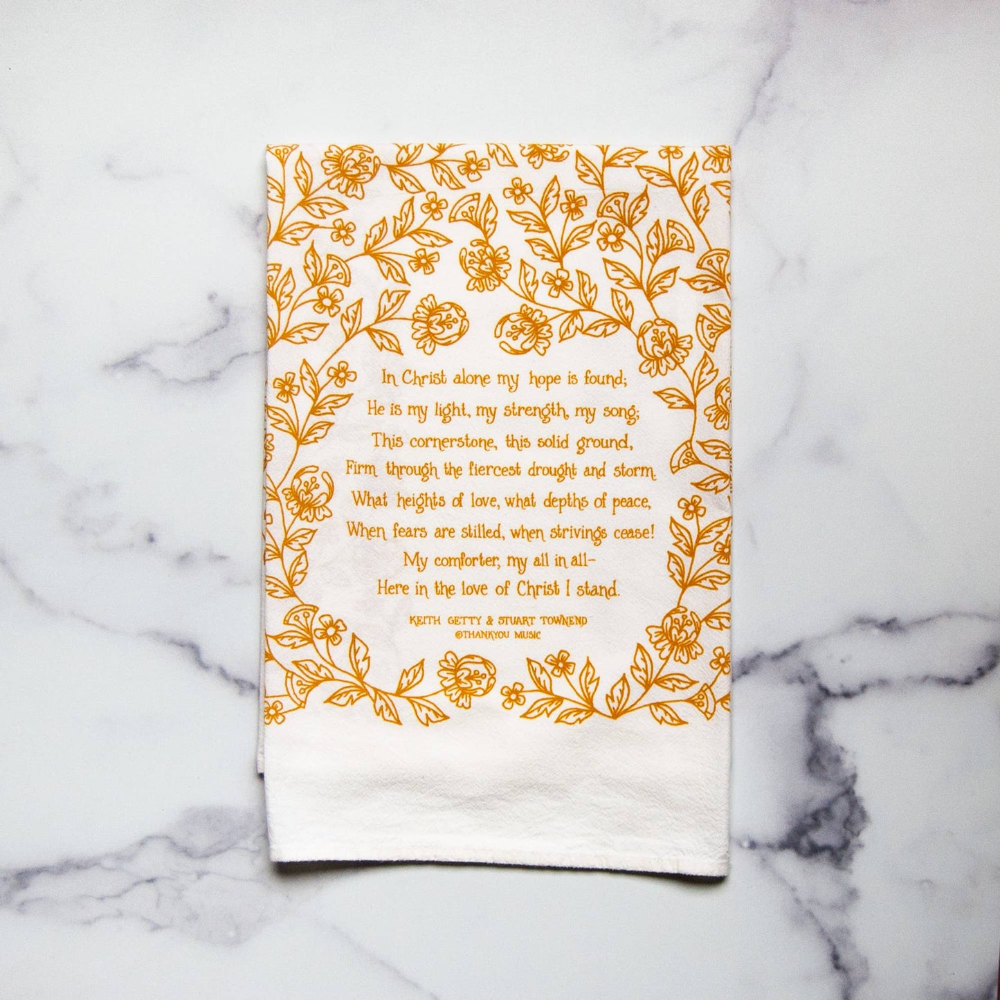 In Christ Alone Hymn Tea Towel